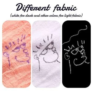 Blulu Heat Erasable Fabric Marking Pens with 8 Refills