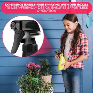 Durable Spray Nozzles for Bottles - 4 Pack