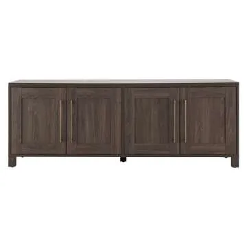 Henn&Hart Rectangular TV Stand for TV's up to 80" in Alder Brown, TV Stands for the Living Room