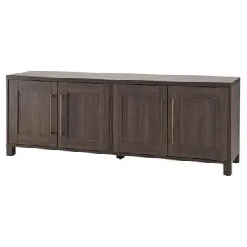 Henn&Hart Rectangular TV Stand for TV's up to 80" in Alder Brown, TV Stands for the Living Room