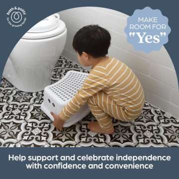 Dreambaby Step Stool for Kids - Non-Slip Base and Contoured Design for Toilet Potty Training and Sink Use