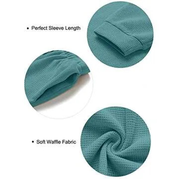 MEROKEETY Short Sleeve Waffle Pajama Set - Cozy Comfort