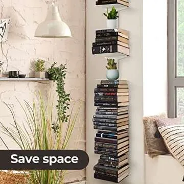 Invisible Floating Bookshelf for Smart Home Organization
