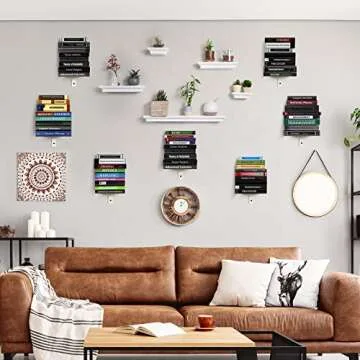 Invisible Floating Bookshelf for Smart Home Organization