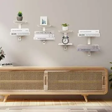 Invisible Floating Bookshelf for Smart Home Organization