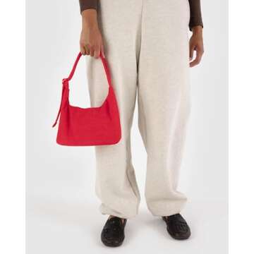 BAGGU Mini Nylon Shoulder Bag - Candy Apple Red