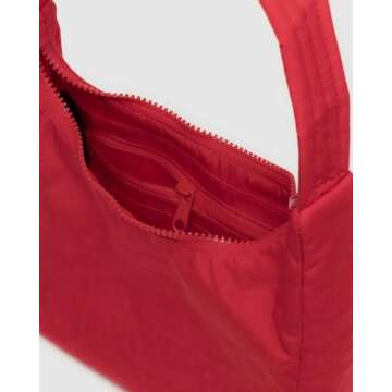BAGGU Mini Nylon Shoulder Bag - Candy Apple Red