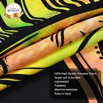 Uspring Sun and Moon Tapestry Psychedelic Mandala Design