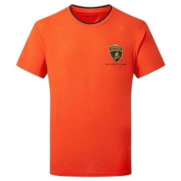 Lamborghini Squadra Corse Men's Travel T-Shirt - XL Orange