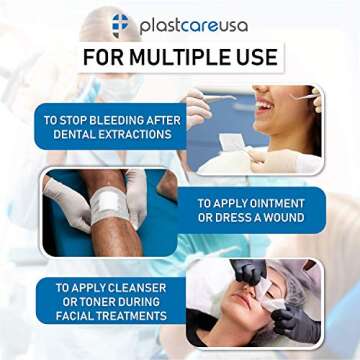 600 Count Gauze Pads 3x3 - Soft 4-Ply Non Woven Gauze Sponges - Non Sterile Dental Gauze & Esthetic ...