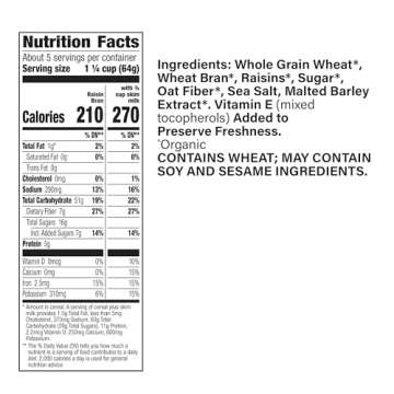 Cascadian Farm Organic Raisin Bran Cereal, 12 oz