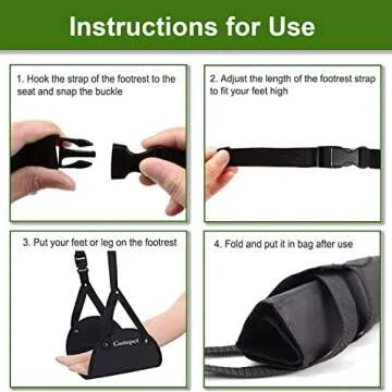 Airplane Foot Hammock (Travel Comfortably), Perfect Essentials for airplane travel to Relax Your Feet & Legs, Portable Airplane Footrest | Foot Hammock for Airplane Travel Accessories,Travel Foot Rest