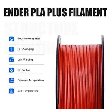 Creality PLA Filament Pro Red for 3D Printing - Durable & Versatile