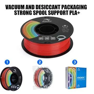 Creality PLA Filament Pro Red for 3D Printing - Durable & Versatile