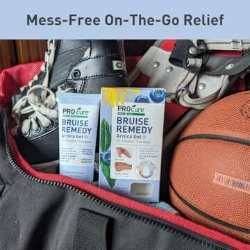 PROcure Bruise Remedy Gel with Arnica, Helps Improve the Appearance of Bruises & Spider Veins on the Foot and Ankle, Unscented & Paraben Free with Soft Touch Applicator, 2 Fl Oz