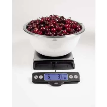 OXO Good Grips 11 Pound Food Scale with Pull-Out Display, Stainless Steel