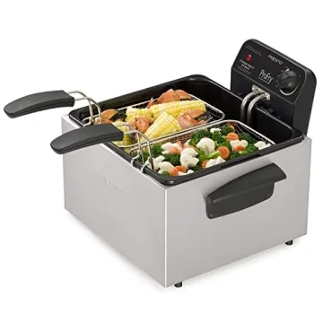 Presto 05466 Deep Fryer Dual Basket Stainless Steel