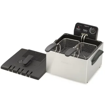 Presto 05466 Deep Fryer Dual Basket Stainless Steel