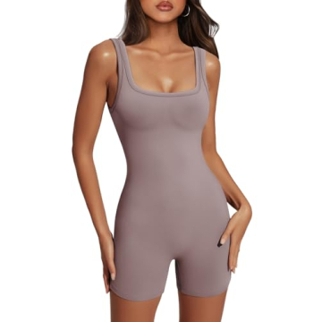 AUTOMET Women's Sexy Bodysuit - Versatile Summer Jumpsuits for Workout & Casual Wearing
