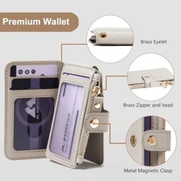 Trendy M Plateau Wristlet Wallet for Women - Stylish & Compact