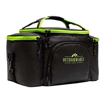Cooler Bag Insulated by Outdoorwares Large Capacity Bag Durable - Good for Travel, Picnic, Beach Hiking, Camping ETC. Containers Not Included