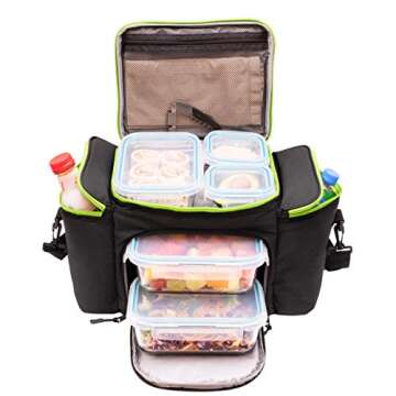 Cooler Bag Insulated by Outdoorwares Large Capacity Bag Durable - Good for Travel, Picnic, Beach Hiking, Camping ETC. Containers Not Included