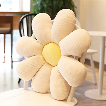 Skyseen Daisy Flower Floor Pillow for Home Comfort