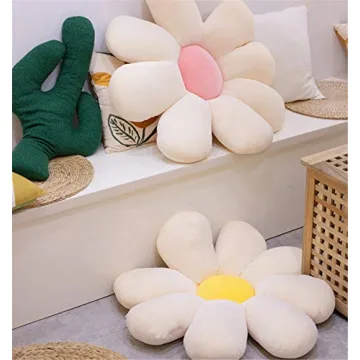 Skyseen Daisy Flower Floor Pillow for Home Comfort