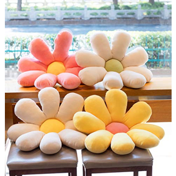 Skyseen Daisy Flower Floor Pillow for Home Comfort