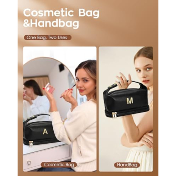 Vogewood Personalized Makeup Bag for Women and Teens