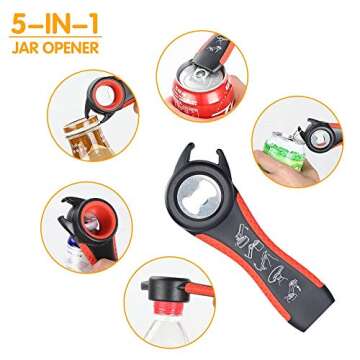 Otstar 5-in-1 Jar Opener Kit for Arthritis & Seniors