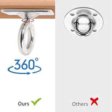 Sensory Swing for Kids Indoor with Special Needs (Hardware Included), 360° Rotation Indoor Therapy Swing for Kids with Autism, ADHD, Aspergers, Sensory Integration (Sky Blue)