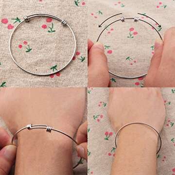 ENSIANTH Summer Beach Jewelry LIFE is BETTER at the BEACH Charm Bracelet Best Gift for Beach Lover (Charm bracelet)