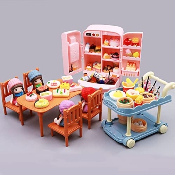 Miniature Food Set for Dollhouse - Creative Kitchen Play