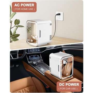 GEJRIO Mini Skincare Fridge for Cosmetics and Drinks