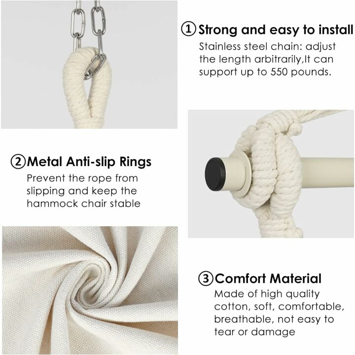 Y-Stop Hammock Chair: Outdoor Hanging Swing