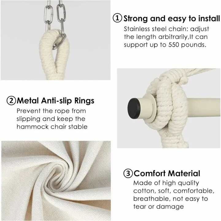 Y-Stop Hammock Chair: Outdoor Hanging Swing