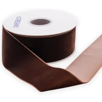 XMRIBBON Coffee Velvet Ribbon for Elegant Crafting