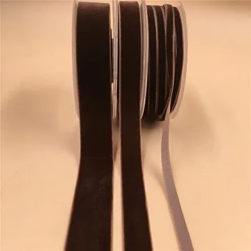 XMRIBBON Coffee Velvet Ribbon for Elegant Crafting