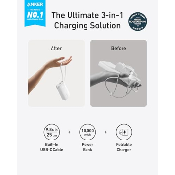 Anker Nano 3-in-1 Charger - Portable Power Bank & Wall Plug