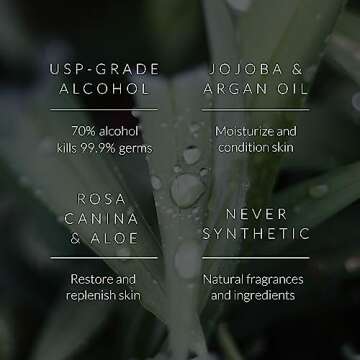 Noshinku Bergamot Refillable Pocket Hand Sanitizer 3-Pack | Organic Sanitizing Mist with Moisturizing Botanical Oils | Kills 99.9% of Germs | FDA Registered Sugarcane Derived Alcohol | Travel Size