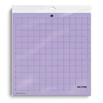 Nicapa Replacement Cutting Mat for Silhouette(12x12 inch 3pack-Standardgrip、Lightgrip、Stronggrip) Adhesive&Sticky Non-Slip Flexible Square Gridded Cut Mats Set Matts Vinyl Craft Sewing Cloth