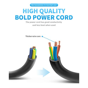 KMC Surge Protector Power Strip - 6 Outlets, 1200 Joules, 6ft Cord