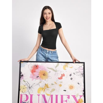 Stylish PUMIEY Square Neck Tops for the Trendy Woman