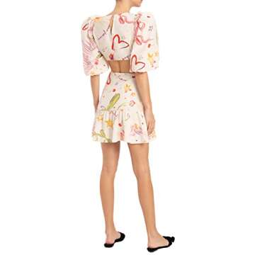 ADRIANA DEGREAS, Fantasy Short Dress With Cut-Outs