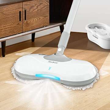Redkey Cordless Electric Spin Mop with LED Cleaner