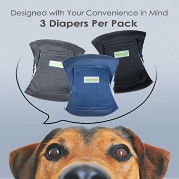 Wegreeco Washable Male Dog Belly Band - Stylish and Eco-Friendly