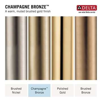 Delta Faucet 72030-CZ Disposal and Flange Stopper, Kitchen, Champagne Bronze, 4.50 x 4.50 x 4.50 inches
