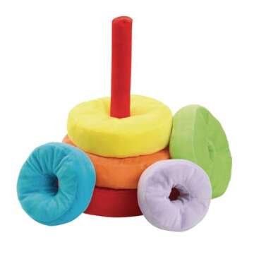 Excellerations Giant Plush Rainbow Stacking Ring for Kids Classroom Game for Children