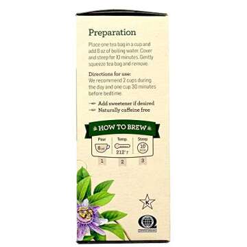 Alvita Tea Organic Herbal Passionflower Tea, 24 Count